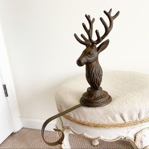 Anthropologie Deer Stag stocking holder